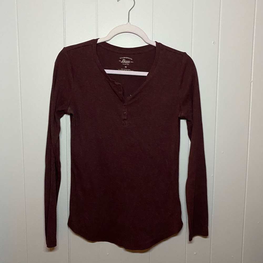 BASS ribbed long sleeve shirt
